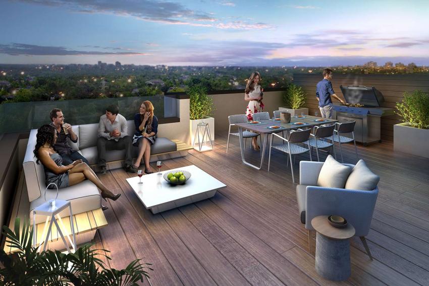 Chicago Collection – Rooftop Terraces provide elegant outdoor living spaces, perfect for entertaining guests or for quite downtime